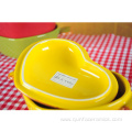 Heart Shaped Ceramic Casserole with Lid and Handle